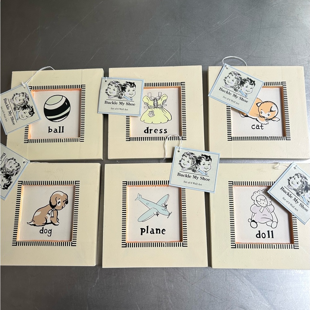 Set of 6 art prints - for baby’s room